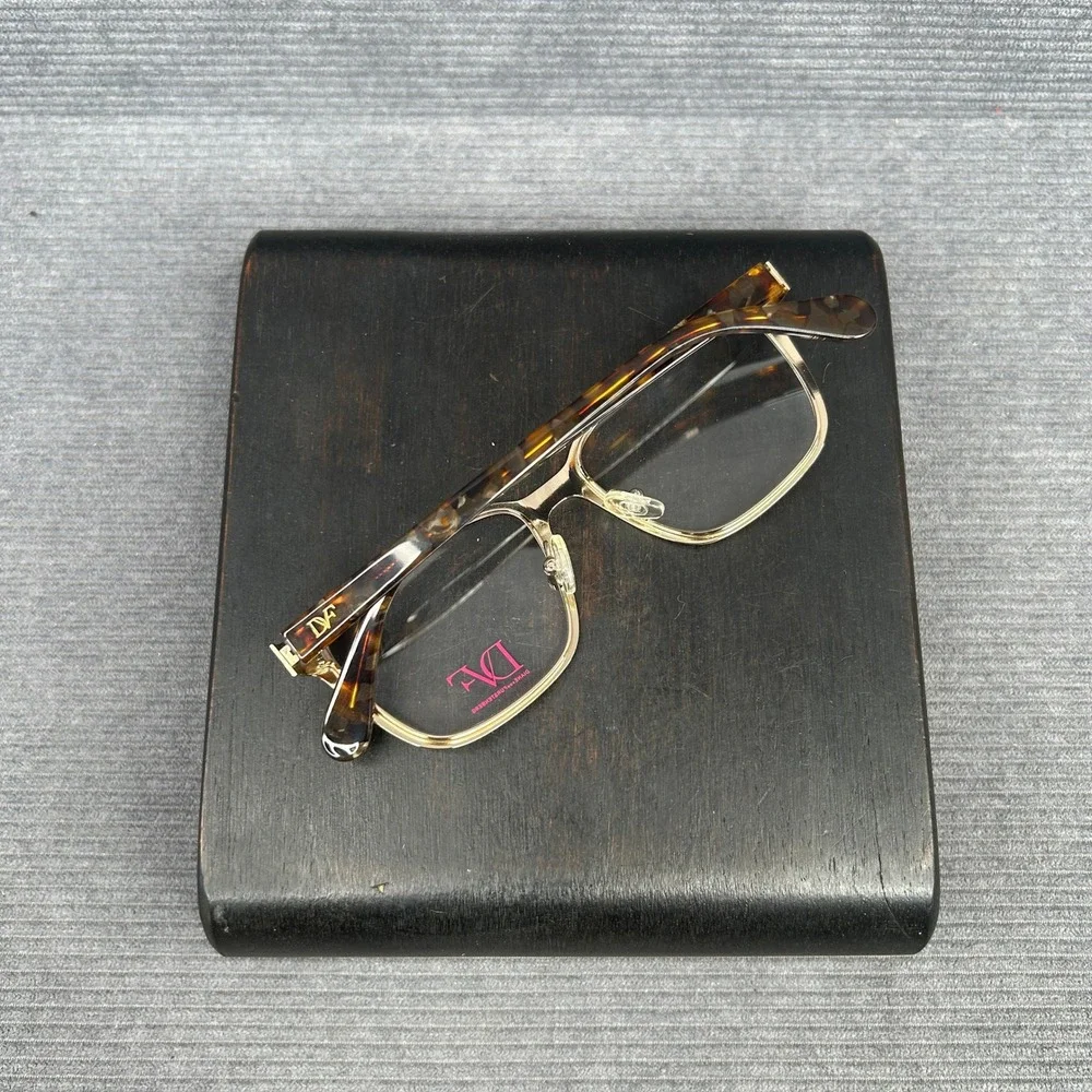 Diane von Furstenberg DVF8051 Brown Tortoise Y2k Eyeglass Frames 49-16-135